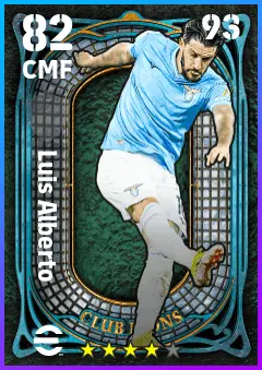 Luis Alberto eFootball 2026 player card — 82 OVR CMF