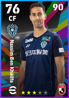 Nassim Ben Khalifa eFootball 2026 player card — 76 OVR CF