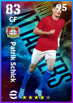Patrik Schick eFootball 2026 player card — 83 OVR CF