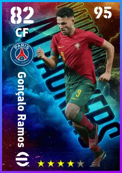 Goncalo Ramos eFootball 2026 player card — 82 OVR CF
