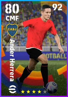 Ander Herrera eFootball 2026 player card — 80 OVR CMF