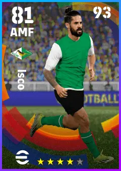Isco eFootball 2026 player card — 81 OVR AMF