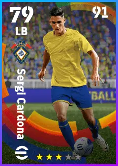 Sergi Cardona eFootball 2026 player card — 79 OVR LB