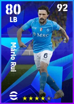 Mario Rui eFootball 2026 player card — 80 OVR LB