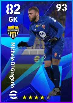 Michele Di Gregorio eFootball 2026 player card — 82 OVR GK