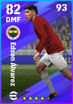Edson Alvarez eFootball 2026 player card — 82 OVR DMF