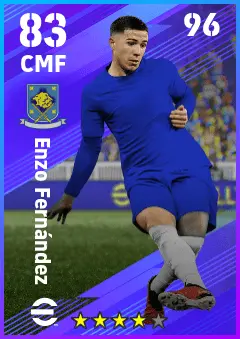 Enzo Fernandez eFootball 2026 player card — 83 OVR CMF