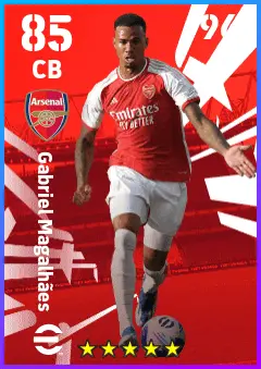 Gabriel Magalhaes eFootball 2026 player card — 85 OVR CB