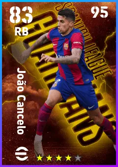 Joao Cancelo eFootball 2026 player card — 83 OVR RB