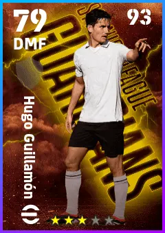 Hugo Guillamon eFootball 2026 player card — 79 OVR DMF