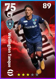 Wellington Tanque eFootball 2026 player card — 75 OVR CF