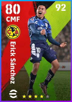 Erick Sanchez eFootball 2026 player card — 80 OVR CMF
