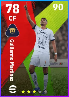Guillermo Martinez eFootball 2026 player card — 78 OVR CF