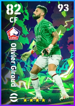 Olivier Giroud eFootball 2026 player card — 82 OVR CF