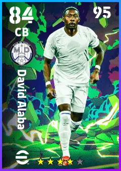 David Alaba eFootball 2026 player card — 84 OVR CB
