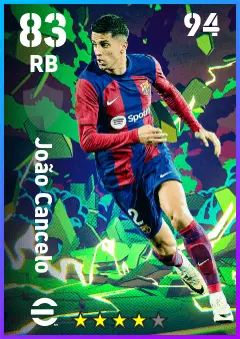 Joao Cancelo eFootball 2026 player card — 83 OVR RB