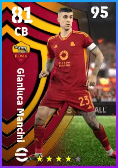 Gianluca Mancini eFootball 2026 player card — 81 OVR CB