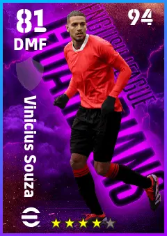 Vinicius Souza eFootball 2026 player card — 81 OVR DMF