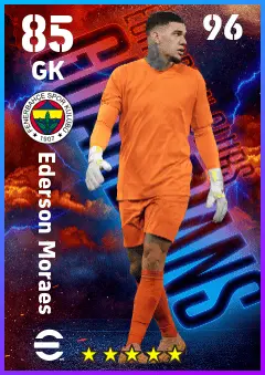 Ederson Moraes eFootball 2026 player card — 85 OVR GK