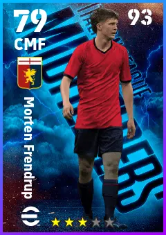 Morten Frendrup eFootball 2026 player card — 79 OVR CMF