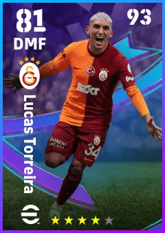 Lucas Torreira eFootball 2026 player card — 81 OVR DMF