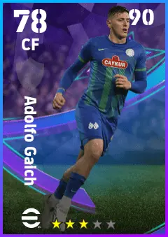 Adolfo Gaich eFootball 2026 player card — 78 OVR CF
