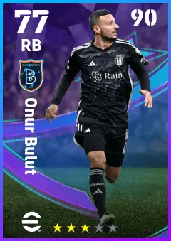 Onur Bulut eFootball 2026 player card — 77 OVR RB