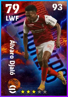 Alvaro Djalo eFootball 2026 player card — 79 OVR LWF