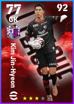 Kim Jin-Hyeon eFootball 2026 player card — 77 OVR GK