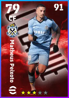Matheus Peixoto eFootball 2026 player card — 79 OVR CF