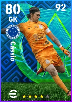Cassio eFootball 2026 player card — 80 OVR GK