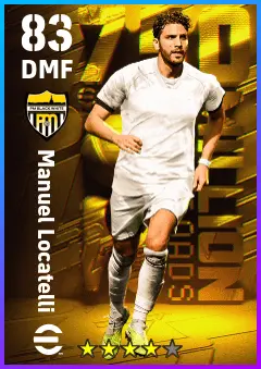 Manuel Locatelli eFootball 2026 player card — 83 OVR DMF