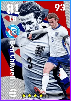 Ben Chilwell eFootball 2026 player card — 81 OVR LB