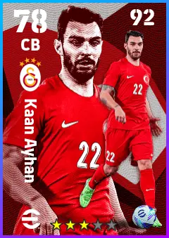 Kaan Ayhan eFootball 2026 player card — 78 OVR CB