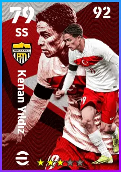 Kenan Yildiz eFootball 2026 player card — 79 OVR SS