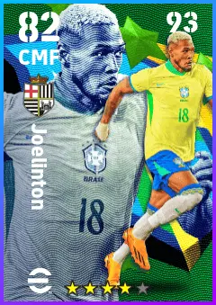Joelinton eFootball 2026 player card — 82 OVR CMF