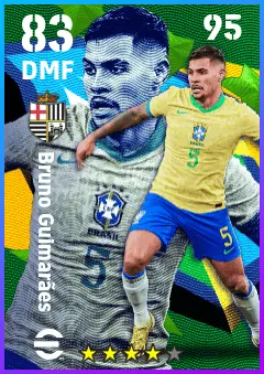 Bruno Guimaraes eFootball 2026 player card — 83 OVR DMF