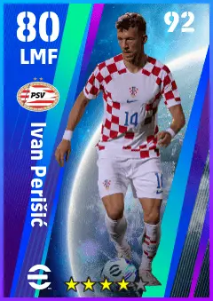 Ivan Perisic eFootball 2026 player card — 80 OVR LMF