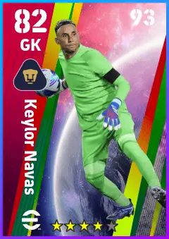 Keylor Navas eFootball 2026 player card — 82 OVR GK