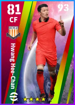 Hwang Hee-Chan eFootball 2026 player card — 81 OVR CF