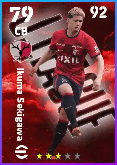 Ikuma Sekigawa eFootball 2026 player card — 79 OVR CB