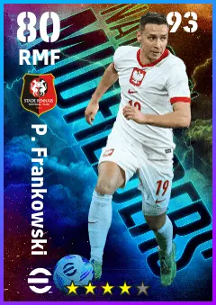 P. Frankowski eFootball 2026 player card — 80 OVR RMF