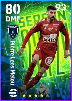 Pierre Lees Melou eFootball 2026 player card — 80 OVR DMF