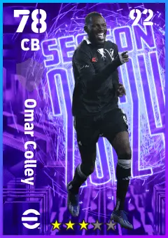 Omar Colley eFootball 2026 player card — 78 OVR CB