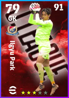 Ilgyu Park eFootball 2026 player card — 79 OVR GK