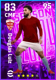 Douglas Luiz eFootball 2026 player card — 83 OVR CMF