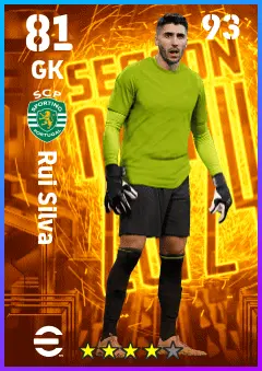 Rui Silva eFootball 2026 player card — 81 OVR GK