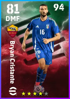Bryan Cristante eFootball 2026 player card — 81 OVR DMF