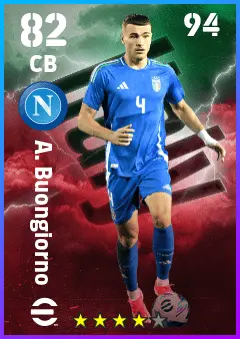 A. Buongiorno eFootball 2026 player card — 82 OVR CB