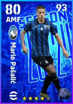 Mario Pasalic eFootball 2026 player card — 80 OVR AMF
